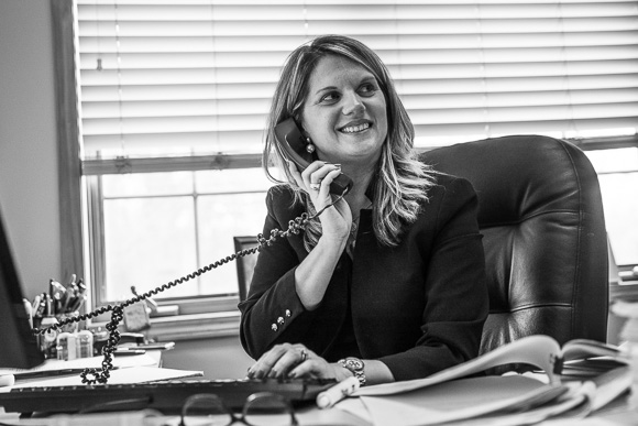 Attorney on client call at CT&A