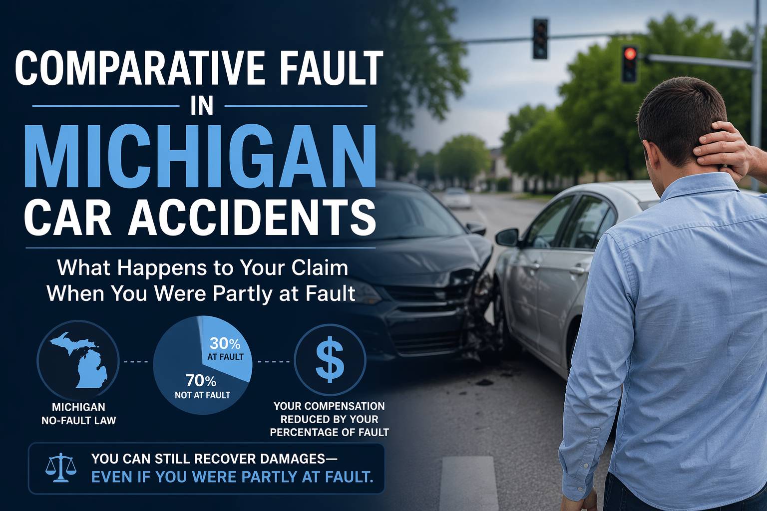 Comparative Fault in Michigan Car Accidents: What Happens to Your Claim When You Were Partly at Fault