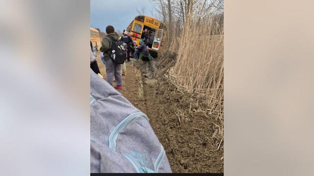 Potholes Send Huron Township School Bus Into Ditch on Clark Road; 3 Students Injured. Parents Say They Warned Wayne County for Months.