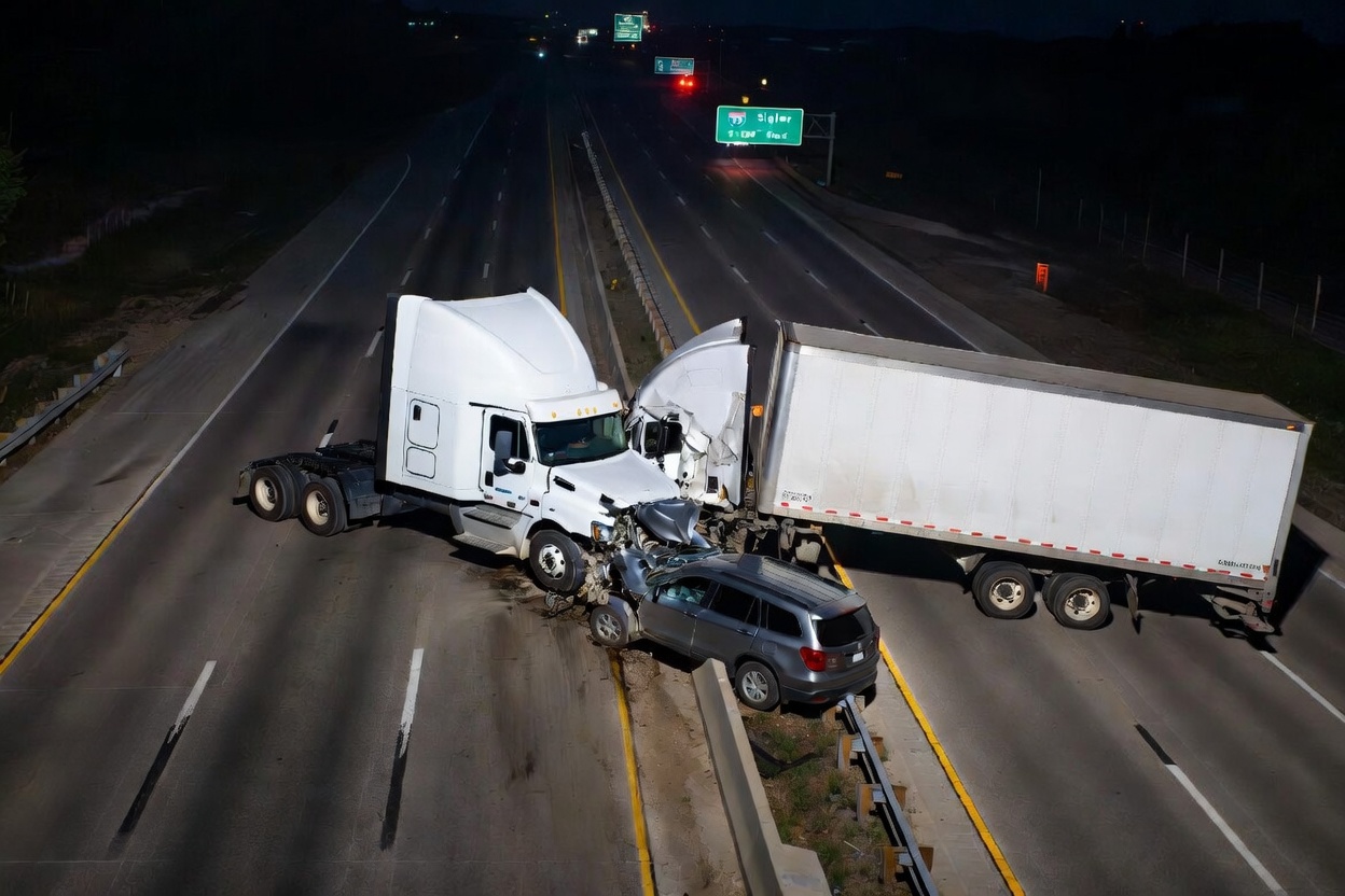 Two Seriously Injured After Tractor-Trailer Strikes Stopped SUV on I-75 in Berlin Township, Monroe County