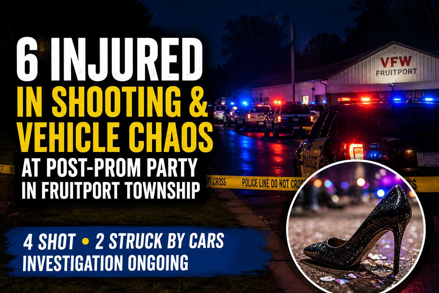 Fruitport Township Post-Prom Shooting and Vehicle Injuries Leave Six Hurt