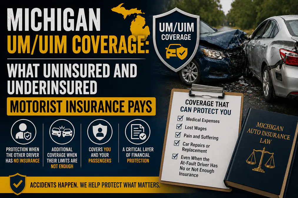 Michigan UM/UIM Coverage After a Car Accident: What It Pays