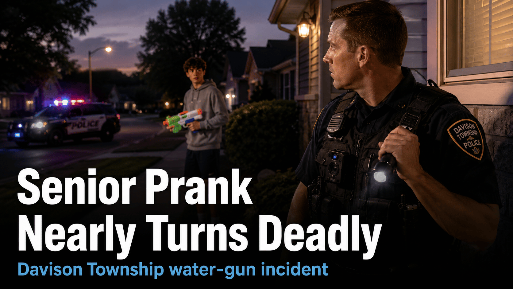 Davison Senior Prank With Water Gun Nearly Leads to Police Shooting, Officials Warn