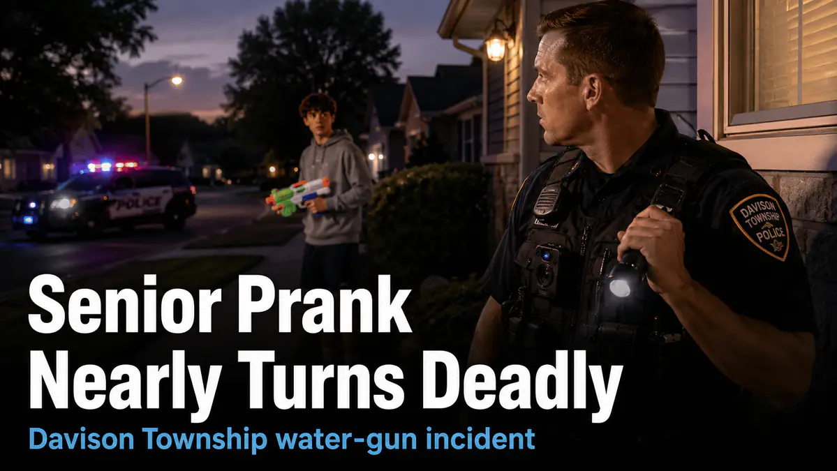 Davison Water-Gun Prank Nearly Leads to Police Shooting