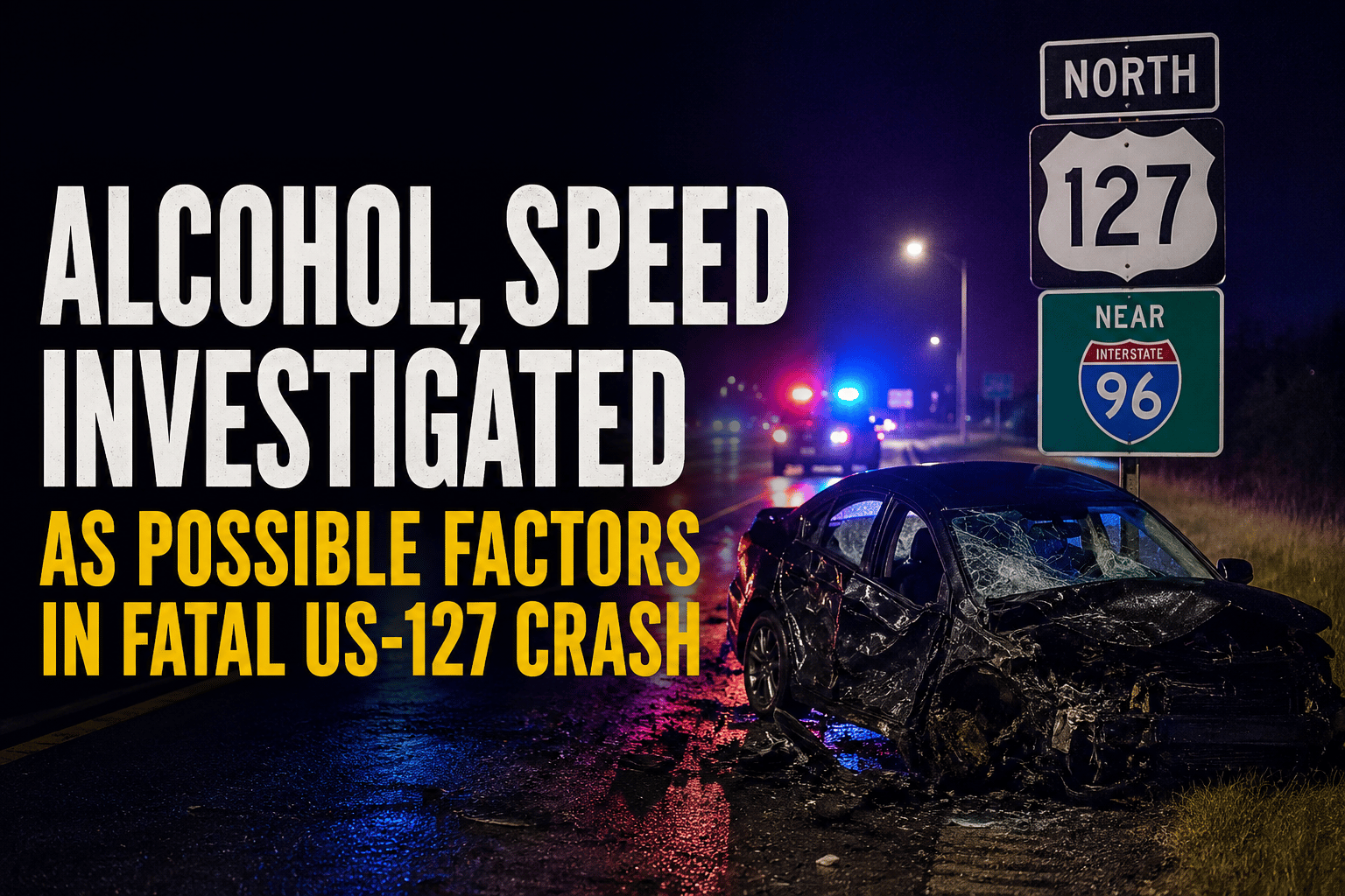Alcohol, Speed Investigated as Possible Factors in Fatal US-127 Crash
