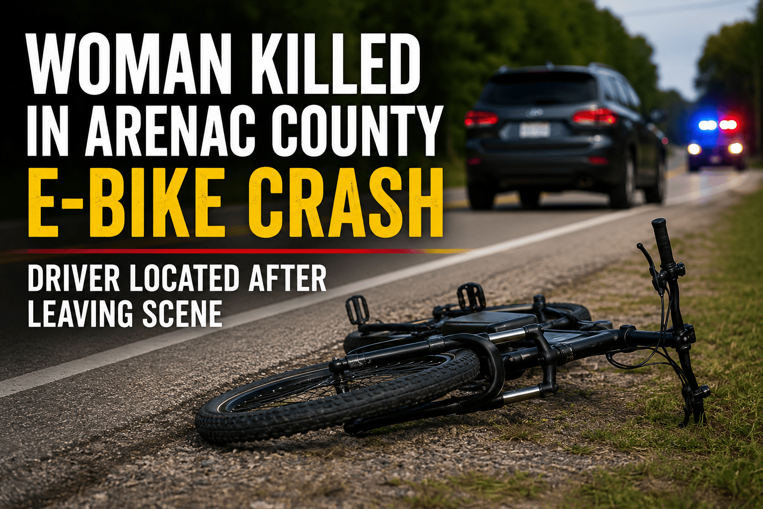 Woman Killed in Arenac County E-Bike Crash; Driver Located After Leaving Scene