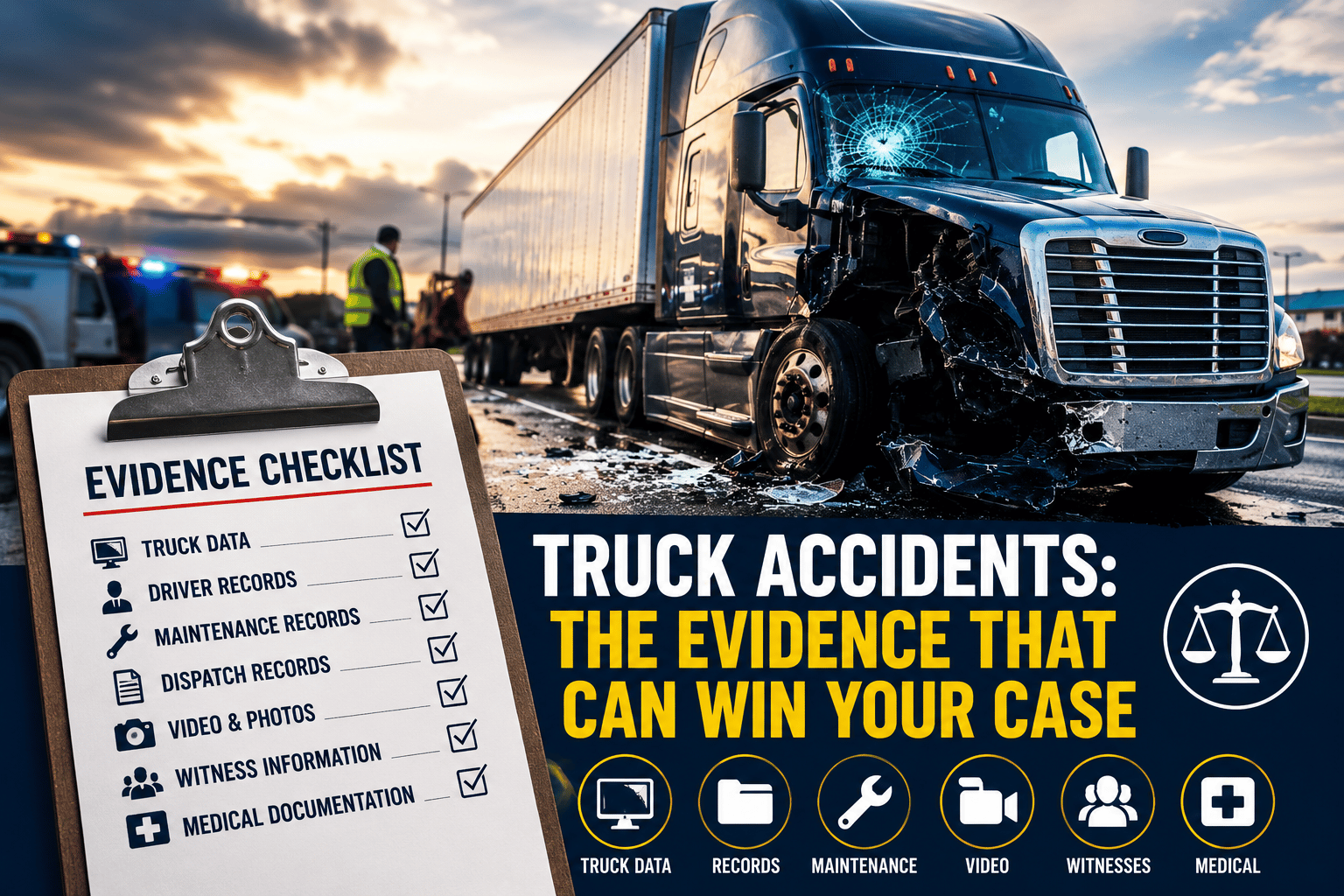 What Evidence Must Be Preserved After a Michigan Truck Accident?