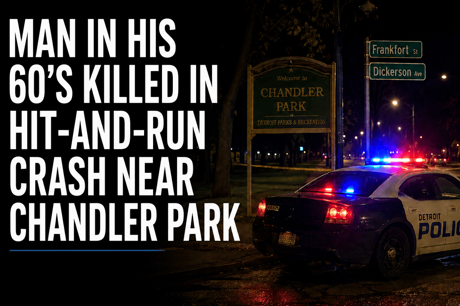 Man in his 60s killed in hit-and-run crash near Chandler Park