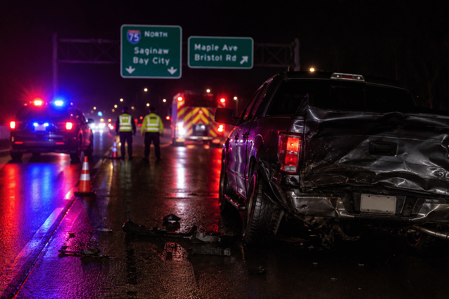 Driver killed after being rear ended on I-75 in Flint Township