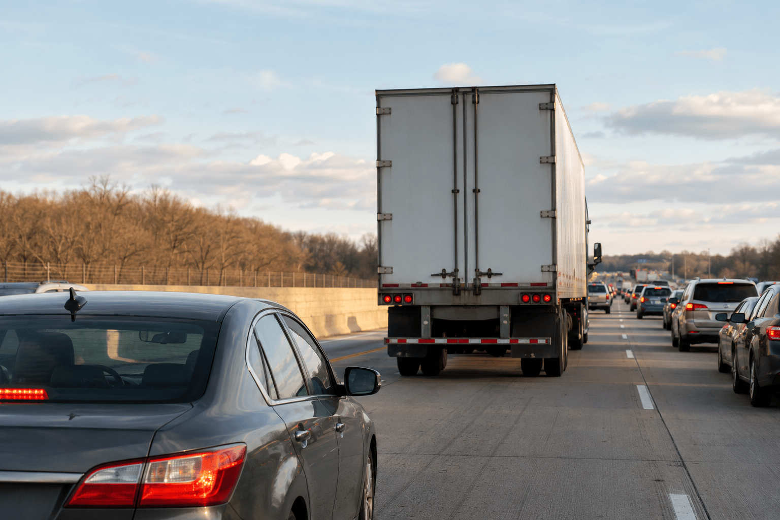 Holland man dies after rear-ending stopped semi on I-196 in Saugatuck Township
