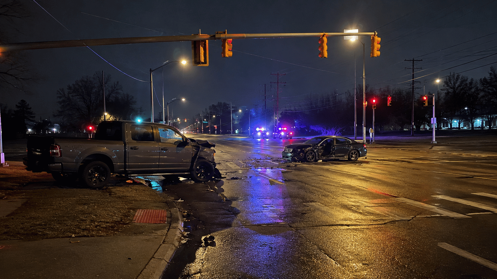 Warren crash results in one death, four arrests, and one suspect on the run