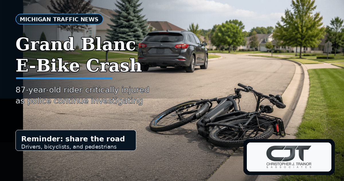 E-bike rider hit by car in Grand Blanc subdivision