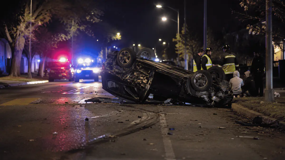 Four juveniles injured in crash following police chase