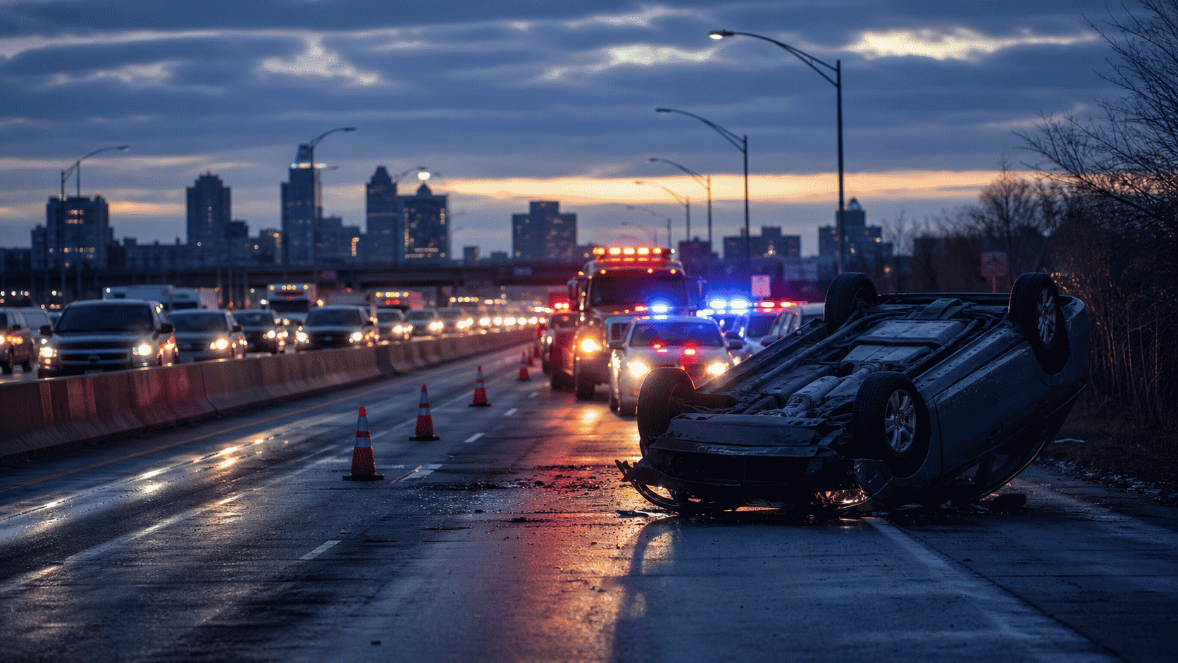I-94 crash shuts down early morning Detroit commute