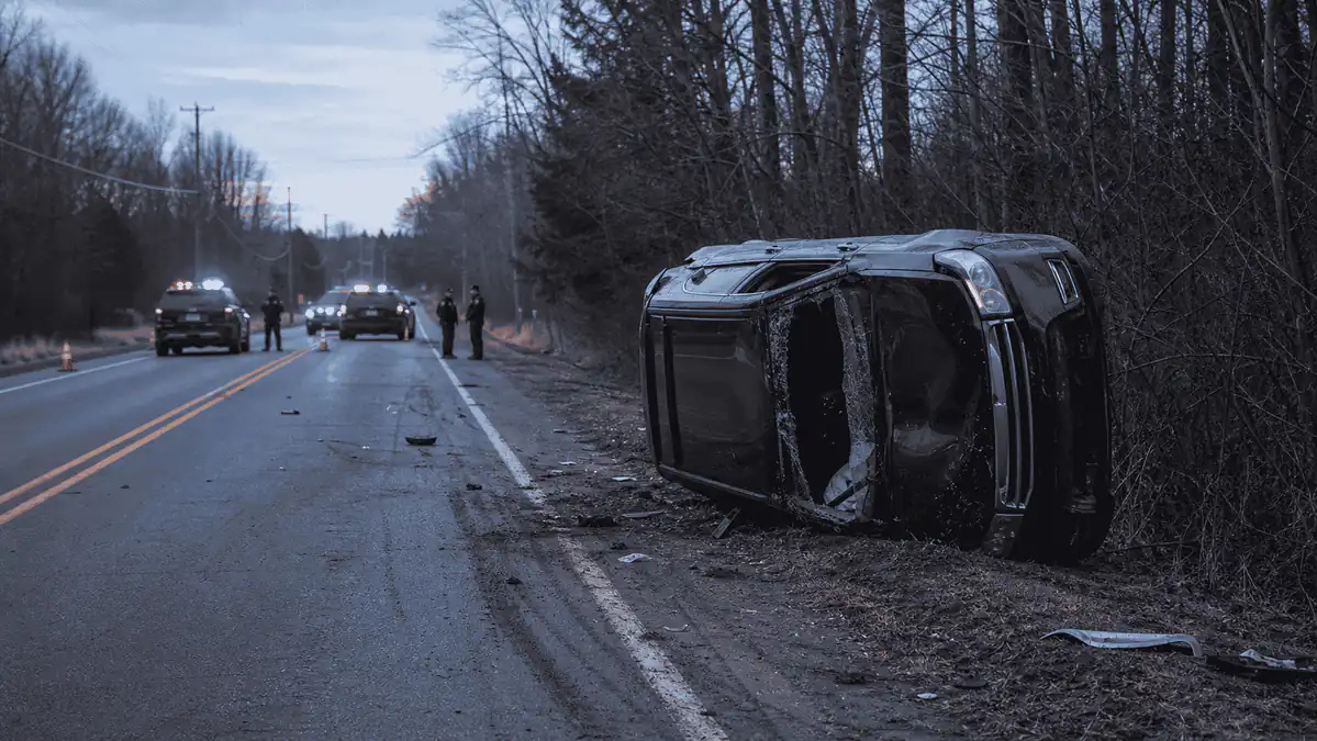 Cannon Township rollover crash leaves 1 in critical condition
