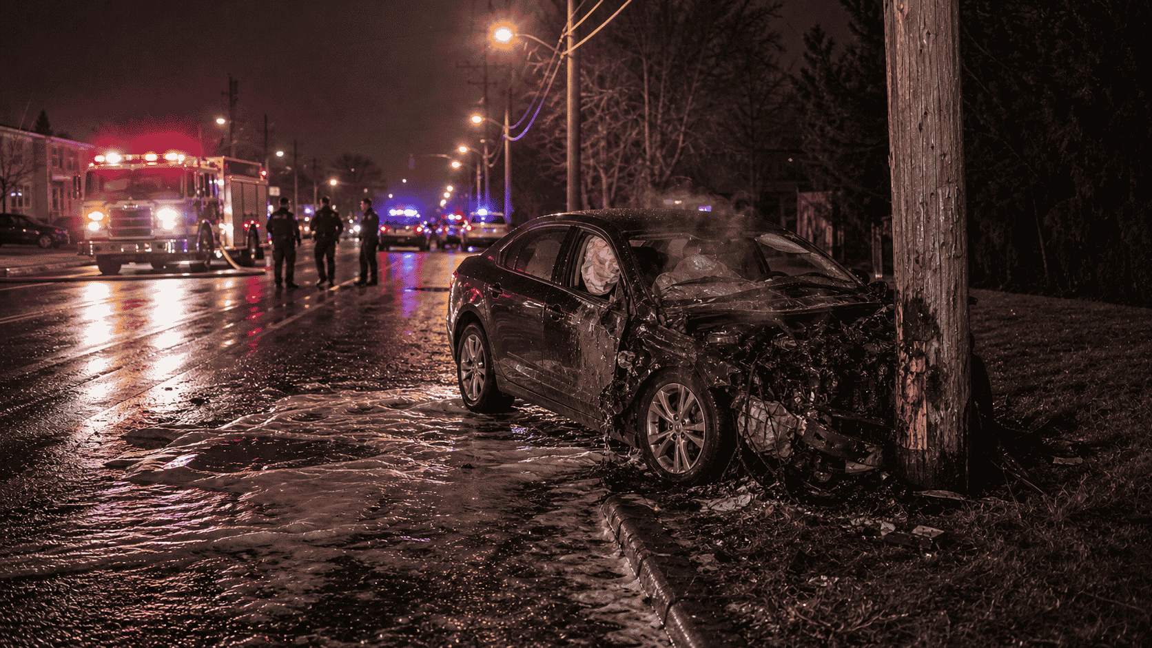 Two killed after vehicle hits utility pole in Saginaw