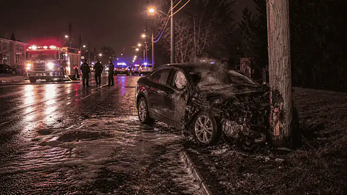 Two killed after vehicle hits utility pole in Saginaw
