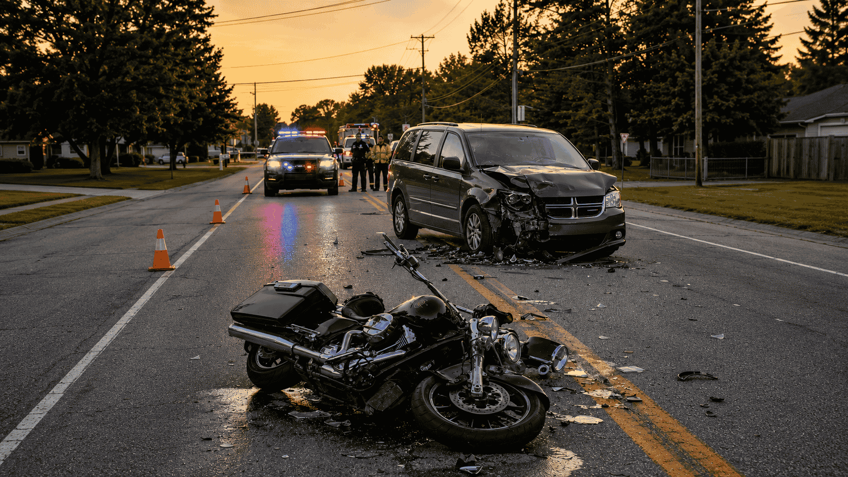Motorcyclist Killed, Minivan Driver Arrested After White Lake Township Crash