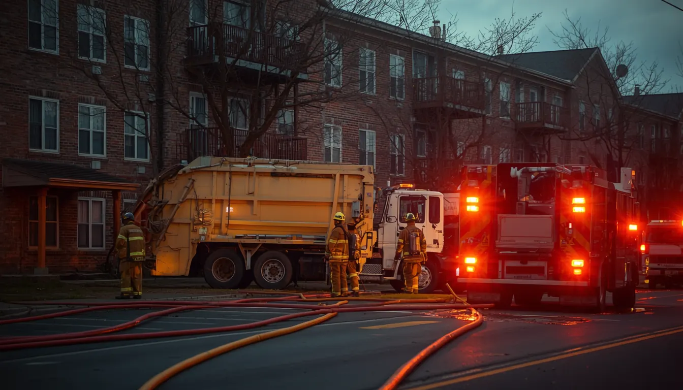 Garbage truck hits gas line, prompts evacuation at Southfield senior apartment tower