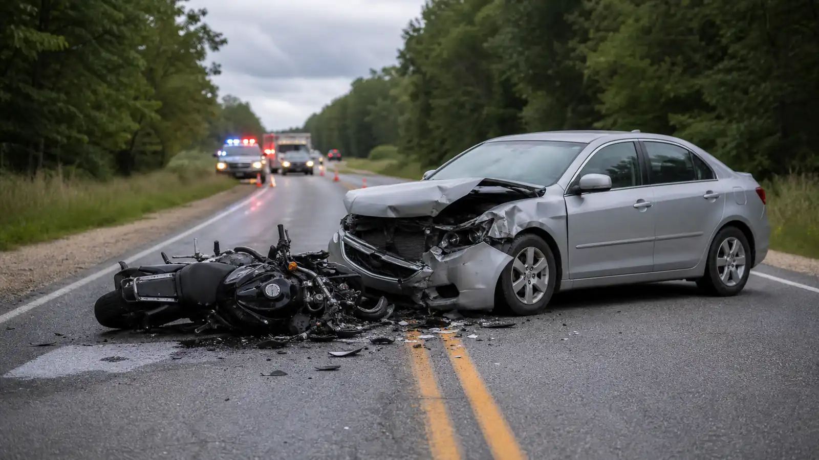 Motorcyclist killed in head-on crash on White Lake Drive
