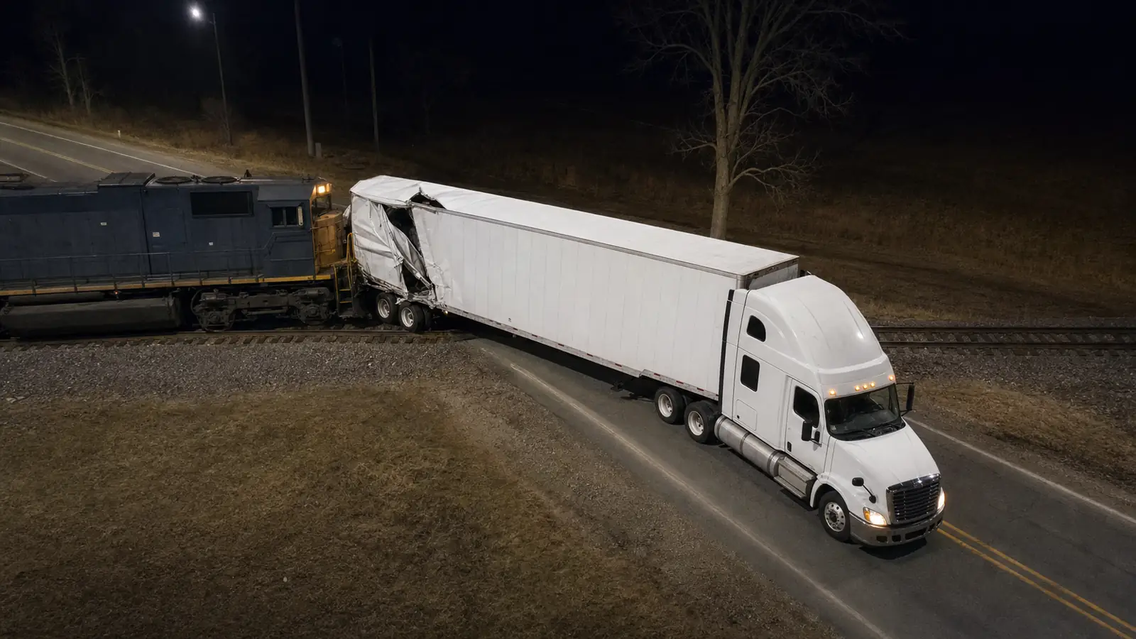 Train hits stuck semi-truck in Zeeland Township; no injuries reported