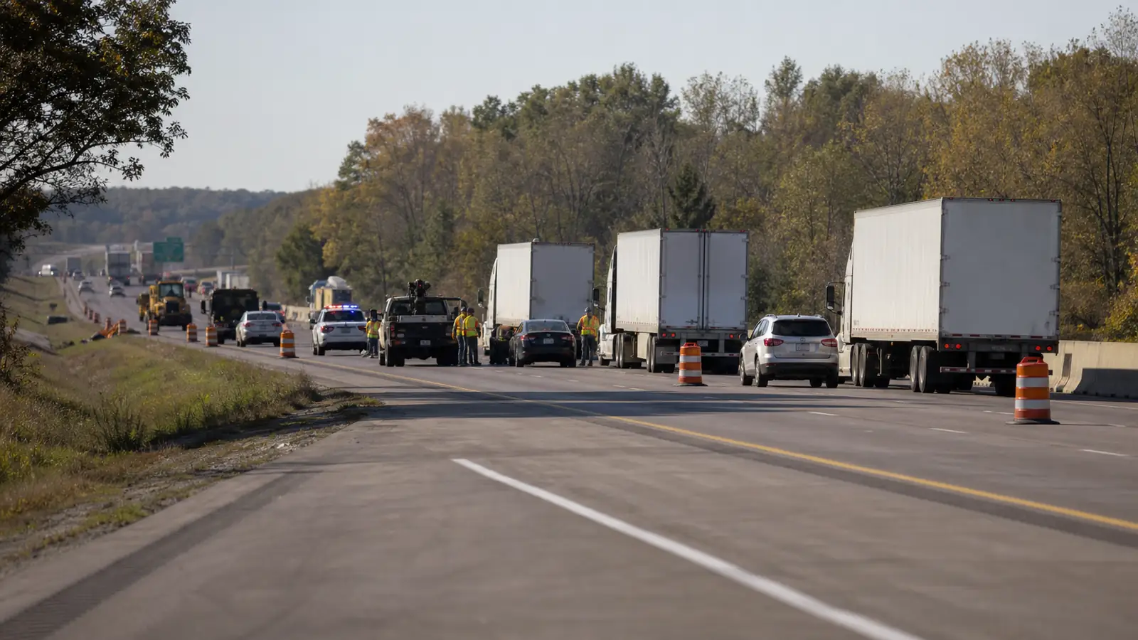 Several injured in five vehicle I-96 crash