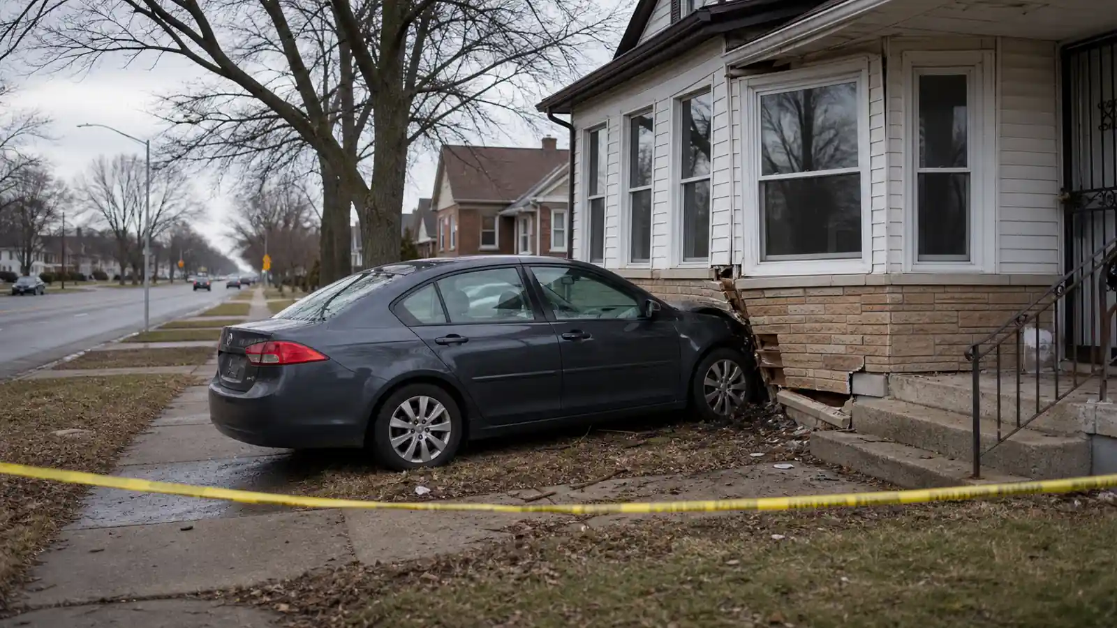 Four injured after car crashes into home in Detroit’s Corktown neighborhood