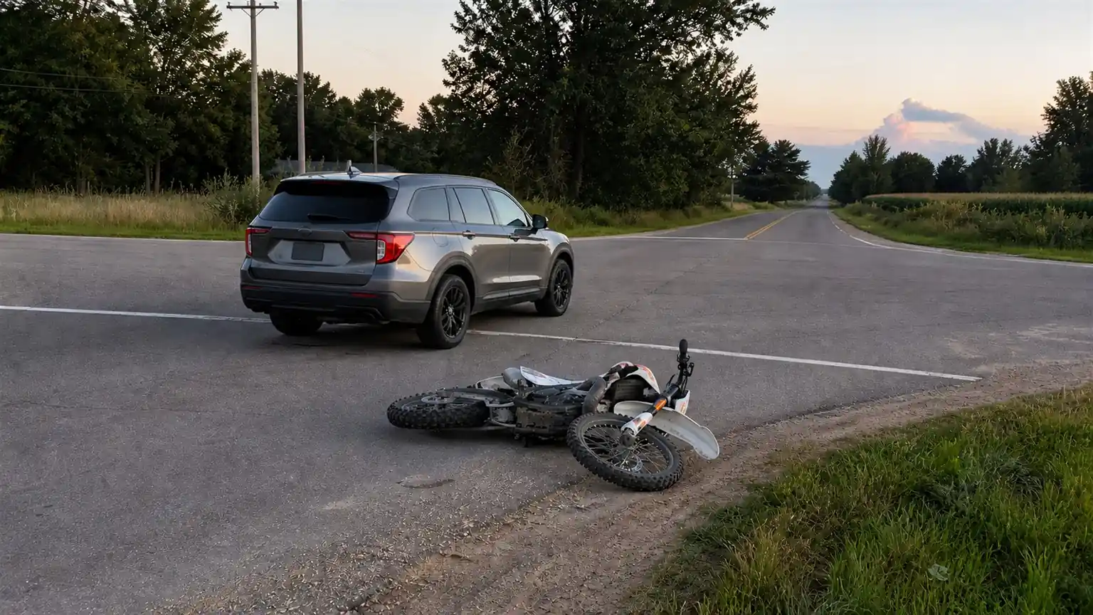 Dirt bike rider seriously injured in Dorr Township SUV crash