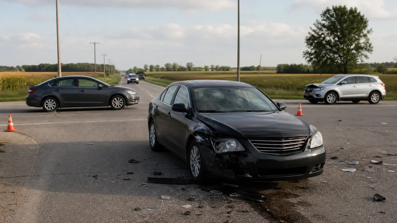 Two men killed in three-vehicle crash at Holt and Every roads