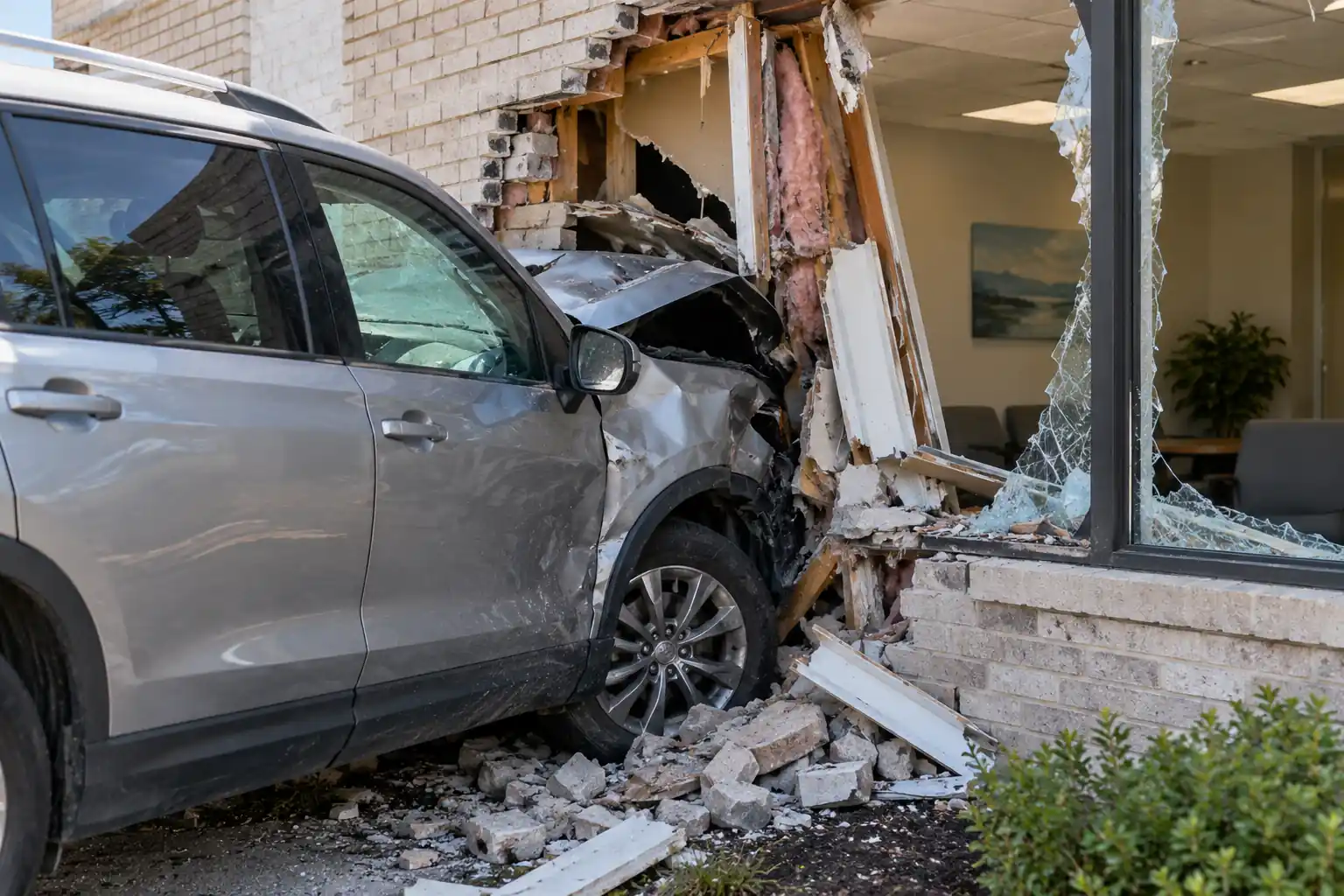 Car crashes into Milford dentist