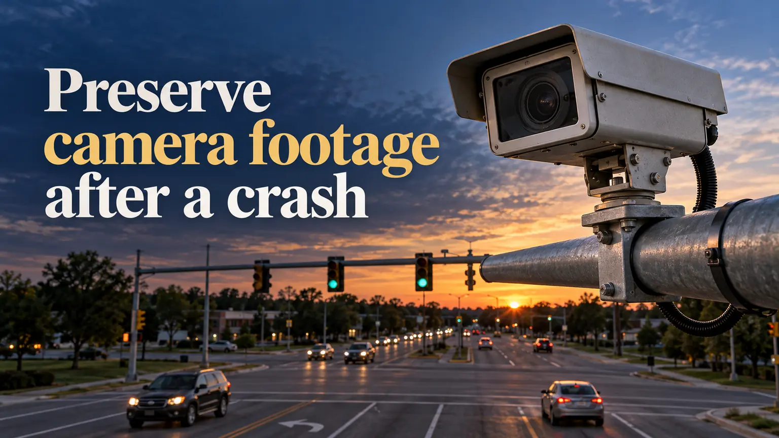 How to Preserve Traffic Camera Footage After a Michigan Crash