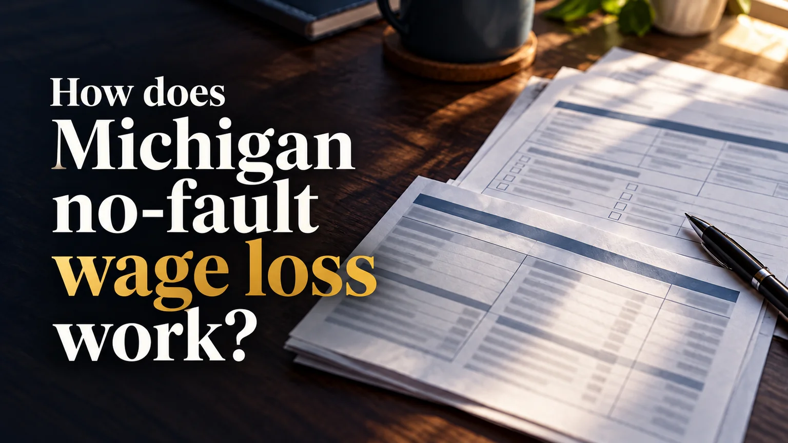 How Does Michigan No-Fault Wage Loss Work After a Car Accident?