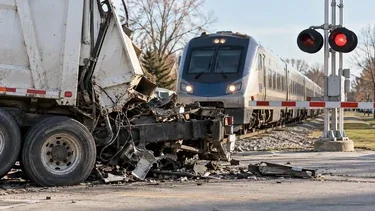 Westland Amtrak crash sends garbage-truck driver to hospital