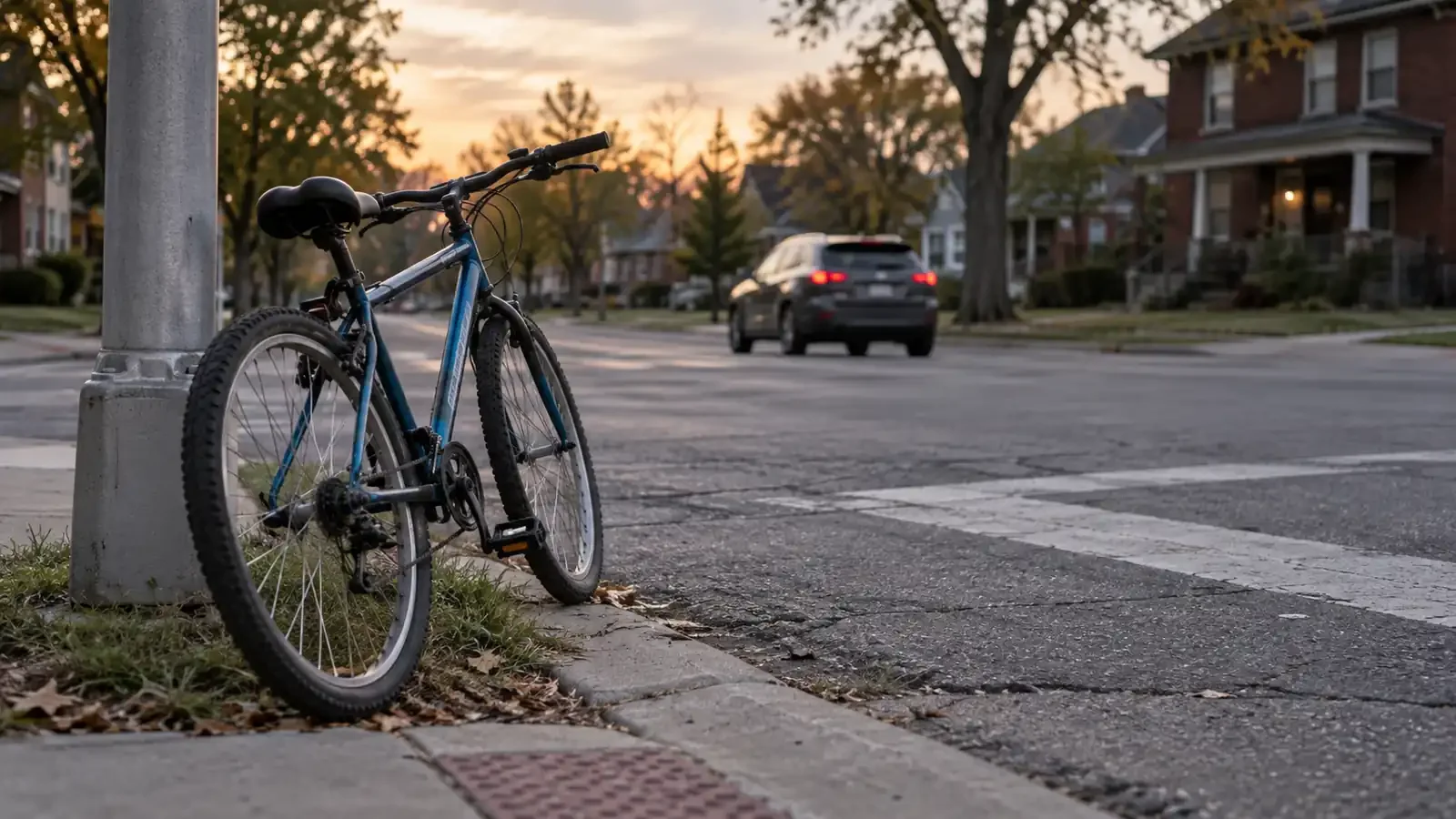 Child on bicycle hospitalized in Detroit
