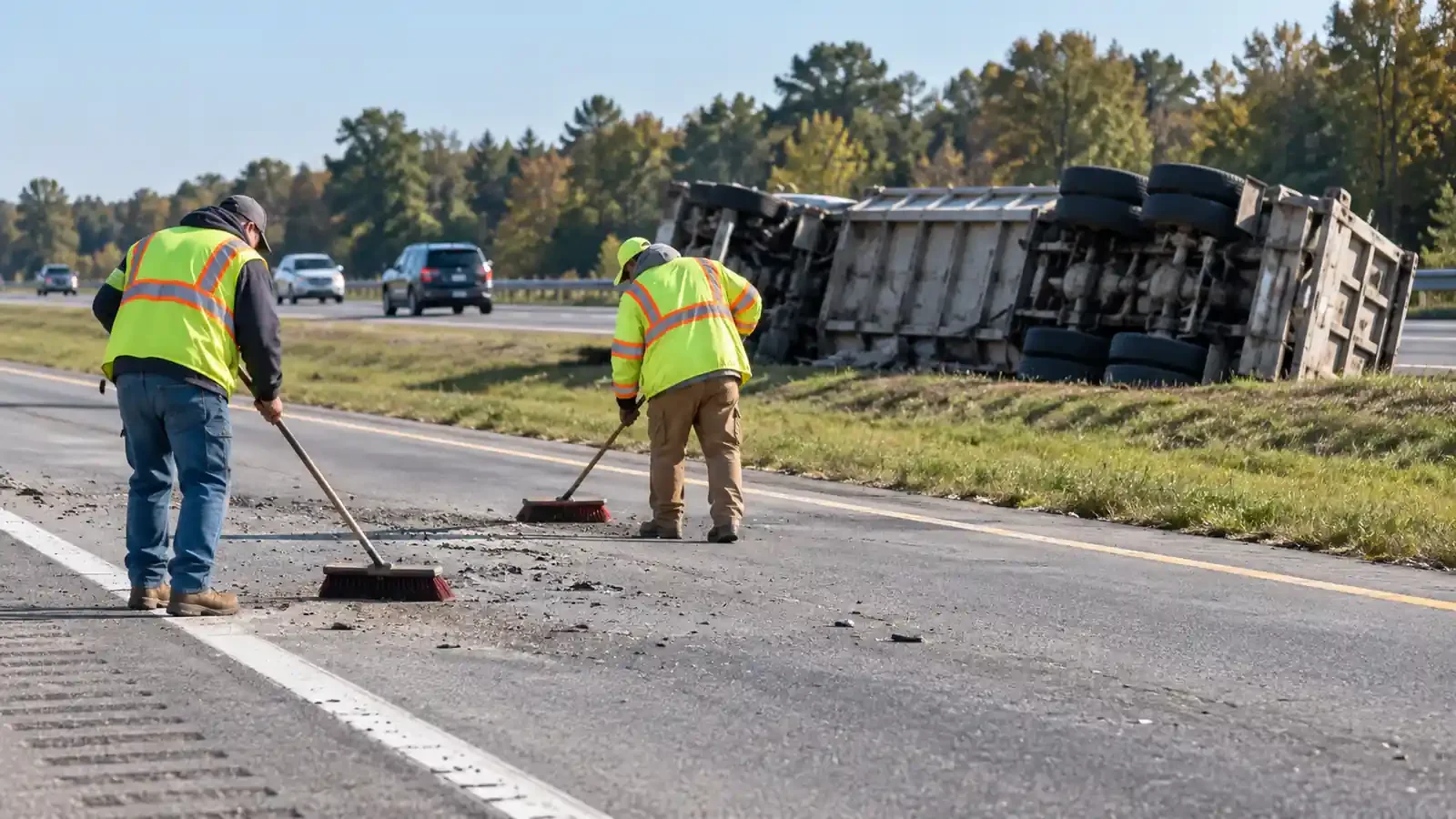 Truck crash disrupts U.S. 23 traffic in Hartland Township