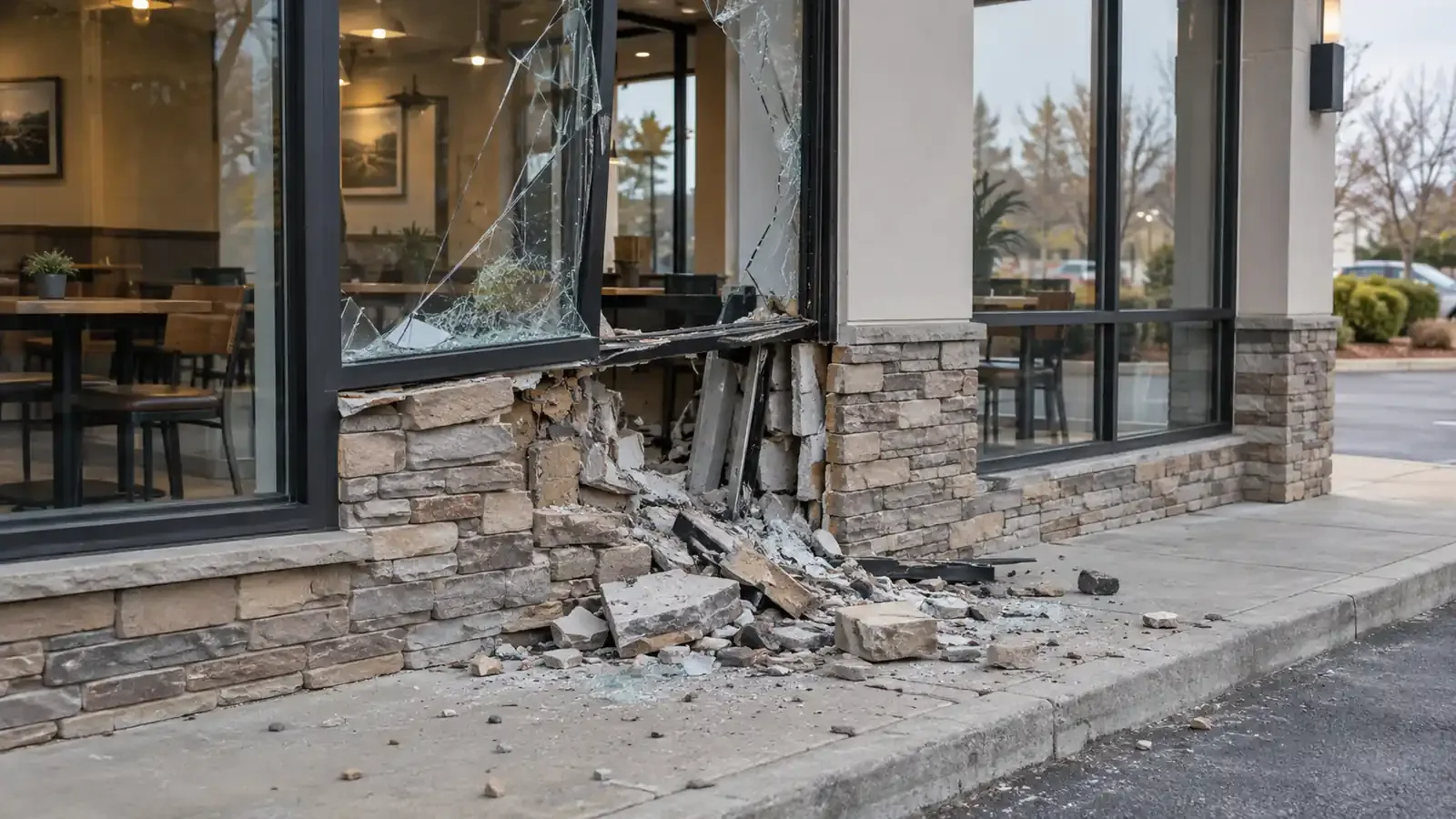 Crash closes Washington Township Tim Hortons