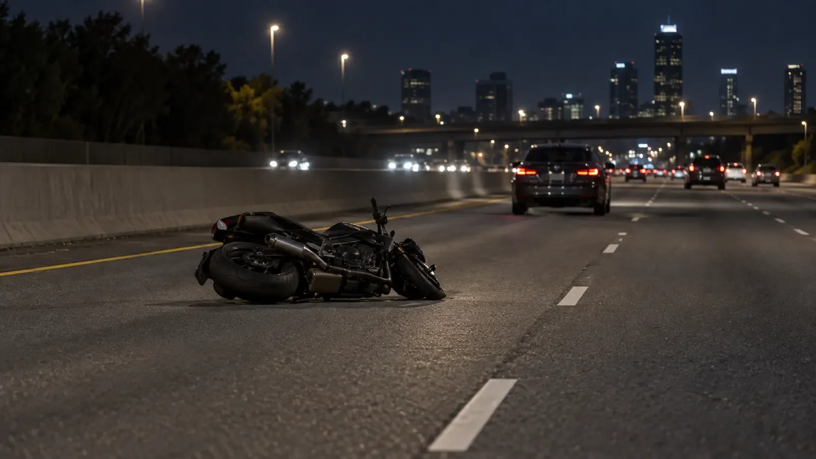 Motorcyclist seriously injured after two I-75 collisions in Detroit