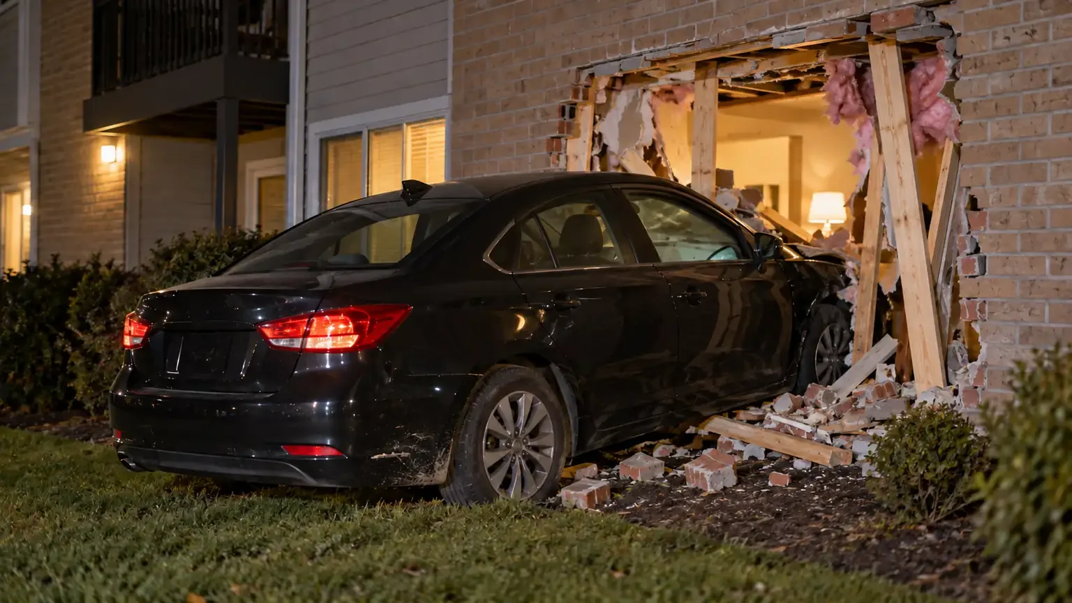 Car crashes into Chesterfield Township condo
