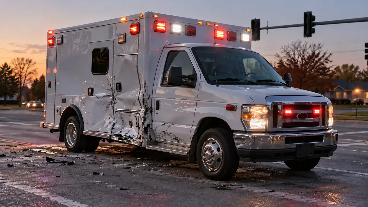 Patient dies after ambulance crash in Sterling Heights