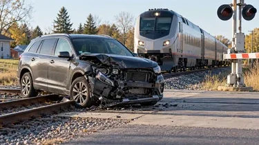 No injuries after Amtrak train hits SUV at Dexter crossing