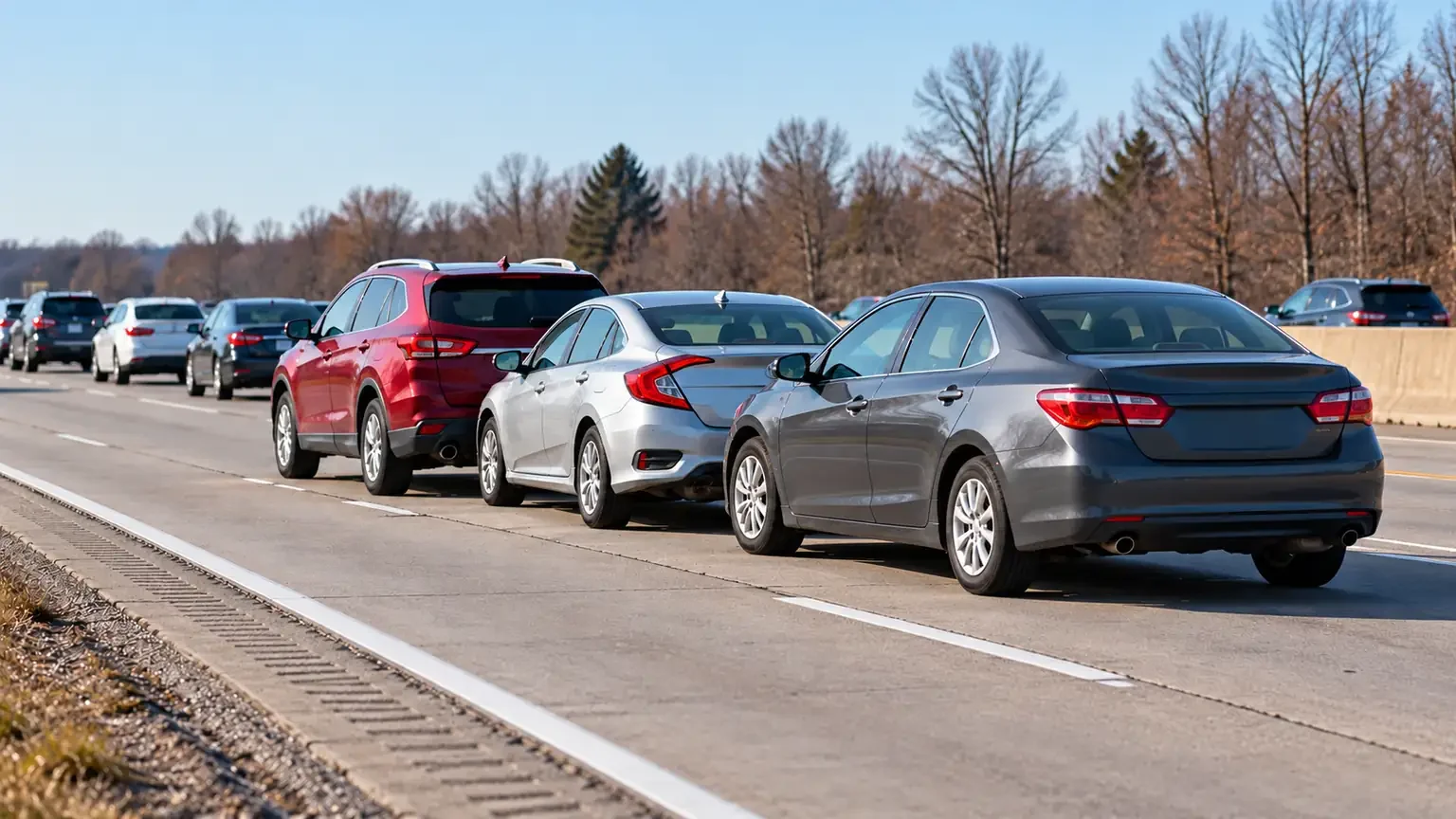 I-696 reopens after three-car crash in Warren