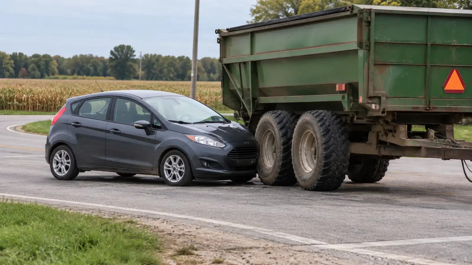 Two critically injured in Keene Township farm equipment crash