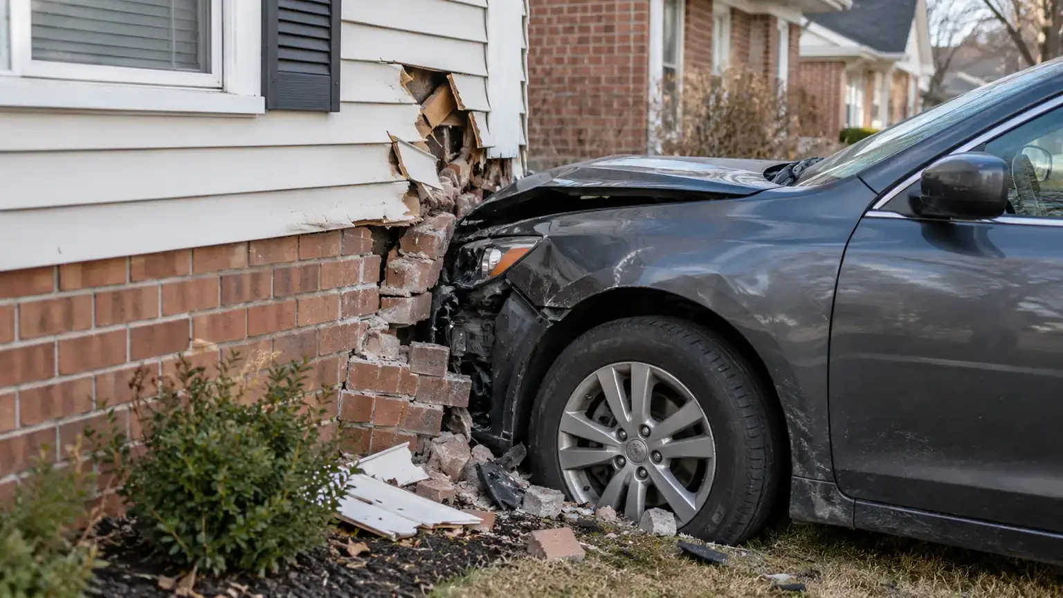 Car crashes into Detroit home