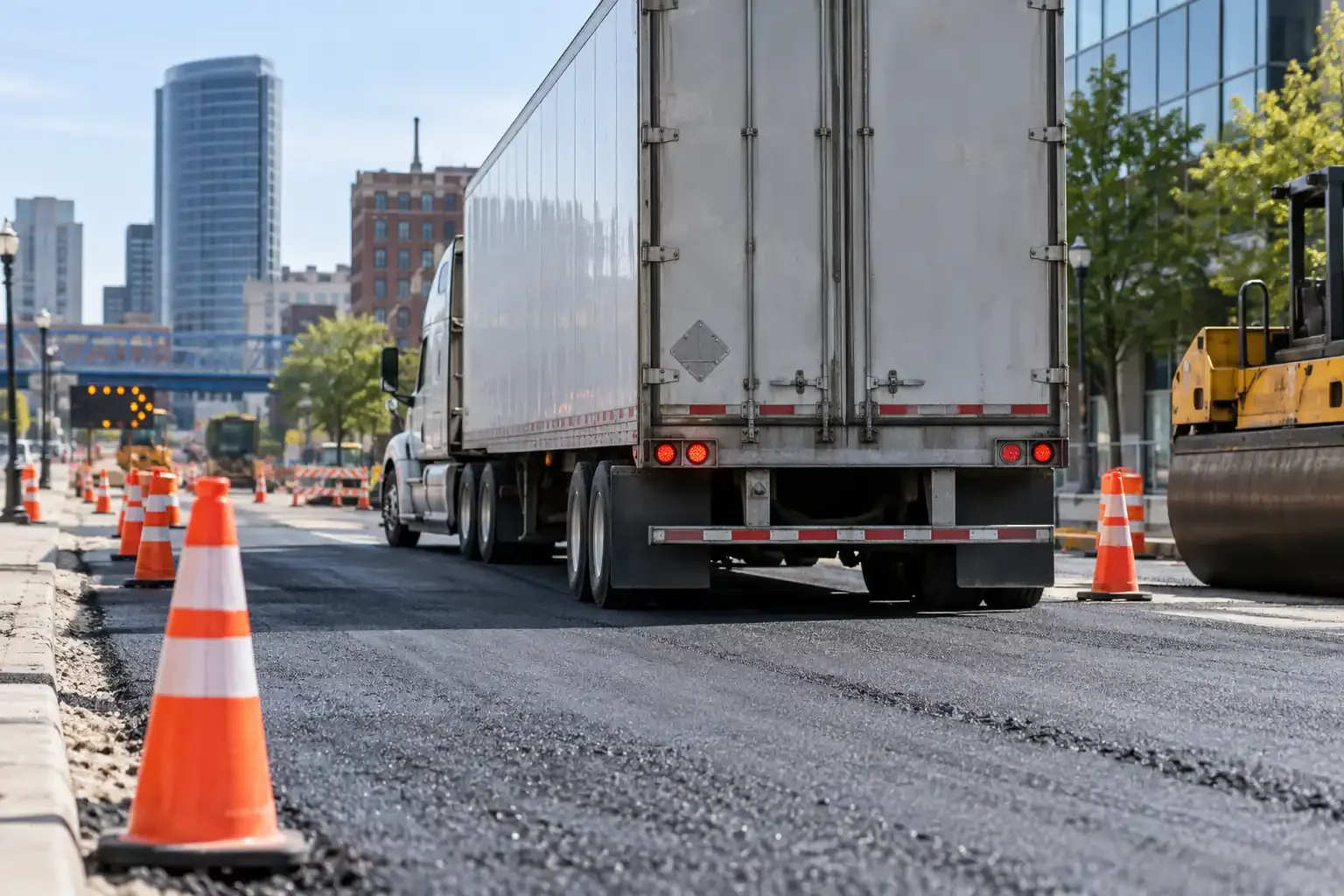 Grand Rapids construction worker killed by backing semi-truck
