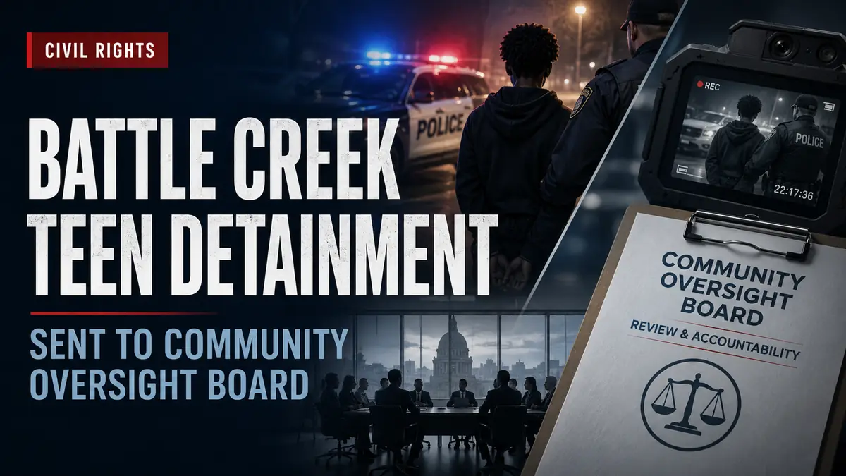 Battle Creek Teen Detainment Sent to Community Oversight Board