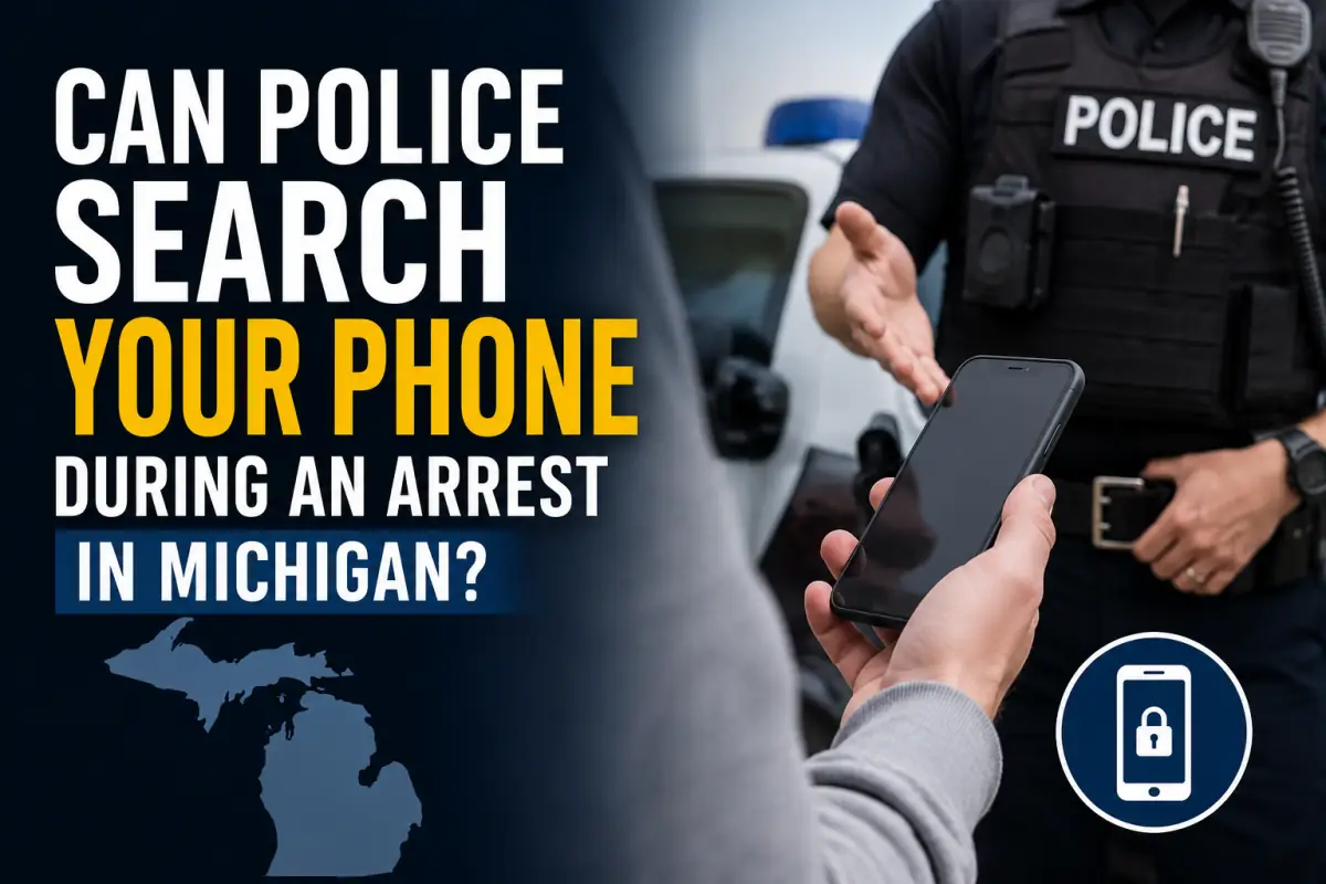 Can Police Search Your Phone During an Arrest in Michigan?