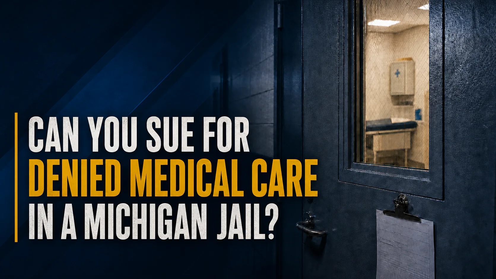 Can You Sue for Denied Medical Care in a Michigan Jail?