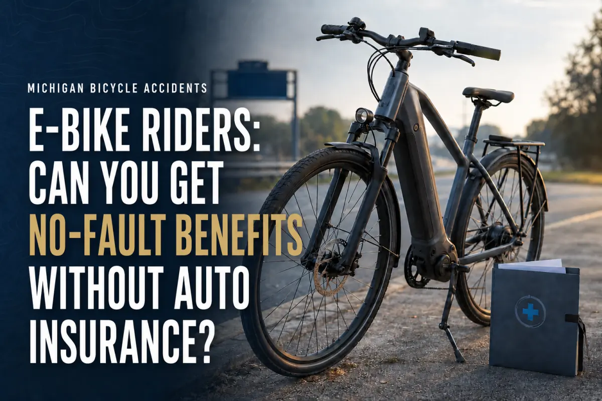 Can an E-Bike Rider Get No-Fault Benefits Without Auto Insurance in Michigan?