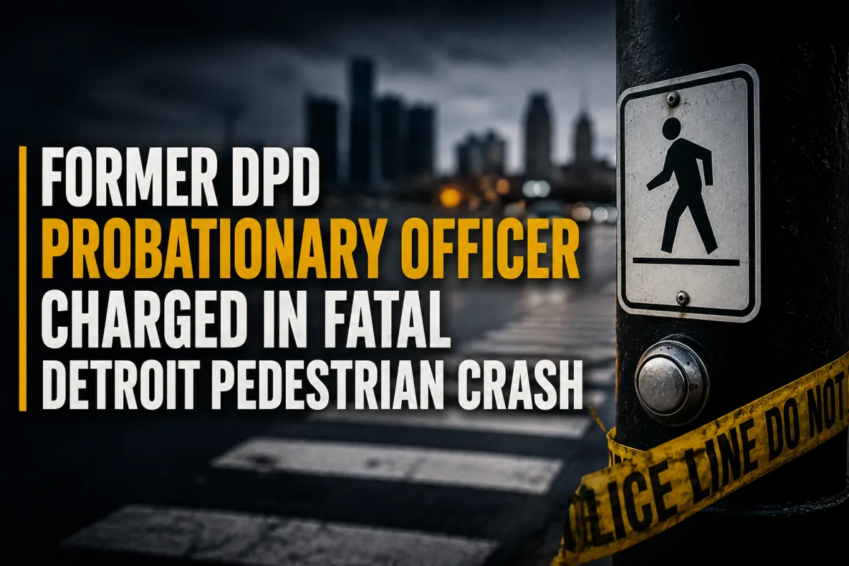 Former DPD probationary officer charged in fatal Detroit pedestrian crash