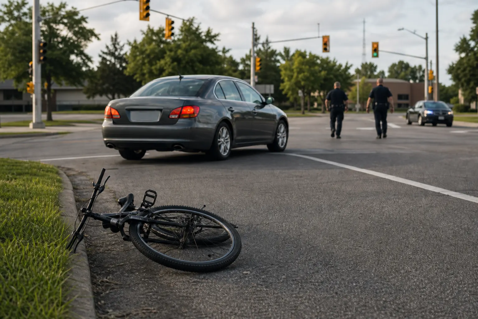 Man hospitalized after bicycle chase ends in Kentwood crash